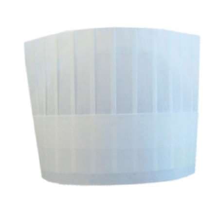 TOQUES AJUSTABLES CLASSIQUES 18CM BLANC AIRLAID X10