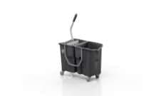 CHARIOT CLEVY: BIBAC+PRESSE +VIDANGE 2X15L