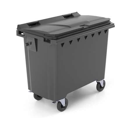 CONTENEUR 660 LITRES CUVE GRISE/COUVERCLE GRIS