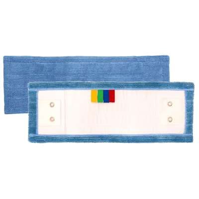 FRANGE MICROFIBRE POCHE ET LANGUETTE 40CM "bleu"