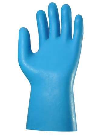 GANT MENAGE LATEX SUR COTON BLEU TAILLE 8/9