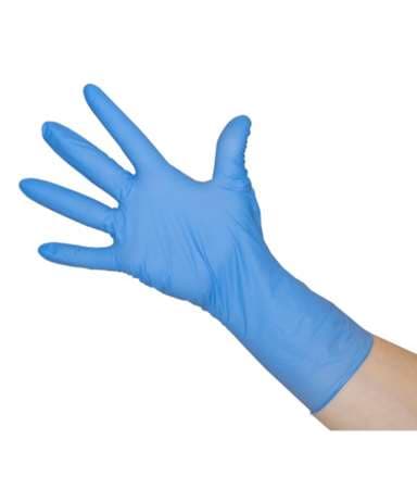 GANT JETABLE NITRILE MANCHETTE LONGUE X100 TAILLE L