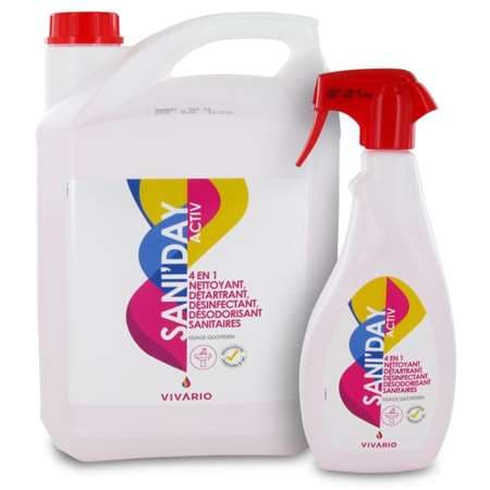 SANI DAY: DETERGENT DETARTRANT DESINFECTANT SANITAIRE 750ML