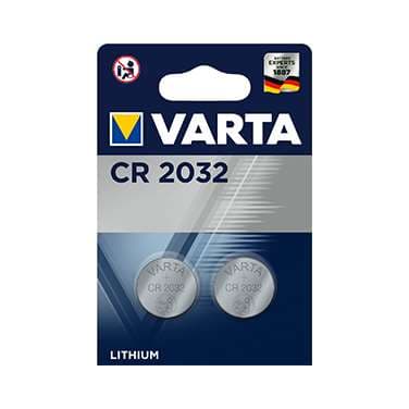PILE PLATE RONDE CR2032 X2 "paquet" VARTA