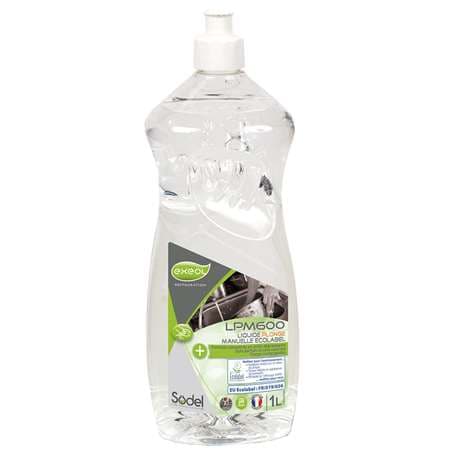LPM600 : LIQUIDE 1L PLONGE MANUEL ECOLABEL 1L