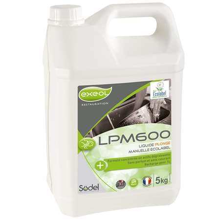 LPM600 : LIQUIDE PLONGE MANUEL CONCENTRE  5L  ECOLABEL