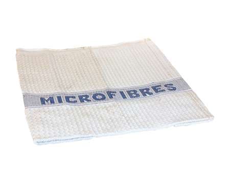 SERPILLERE GAUFREE MICROFIBRE 50X60CM BLANCHE