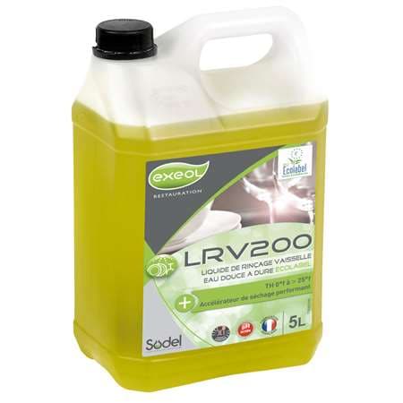 LRV200: LIQUIDE RINCAGE EAU DURE VAISSELLE 5L   ECOLABEL