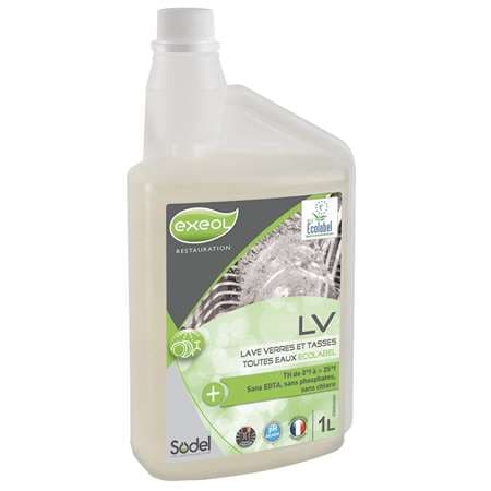 LV: DETERGENT MACHINE POUR LAVE VERRE ECOLABEL  1L