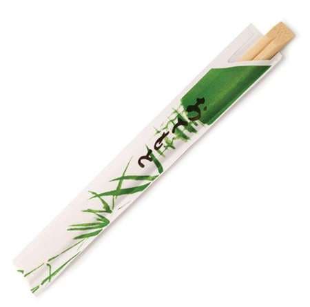 BAGUETTES CHINOISES EN SACHET OUVERT20CM NATUREL BAMBOU x100