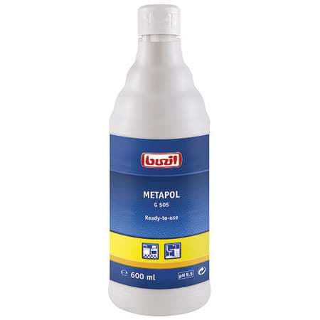 G507 : NETTOYANT D'ENTRETIEN INOX METASOFT 600ML  BUZIL