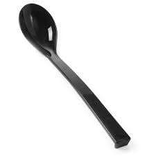 CUILLERE A SALADE NOIR 335X90MM PLASTIC