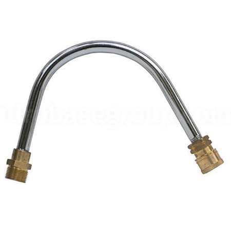 LANCE DEMI SIMPLE 22 cm ACIER CHROME COUDE 90° M 22/150 RAC