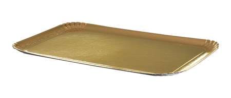 PLATEAU TRAITEUR OR 28 X 42   X25