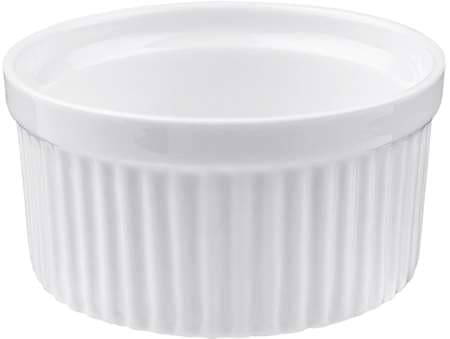 RAMEQUIN A COTES 13CL DIAM 8CM BLANC