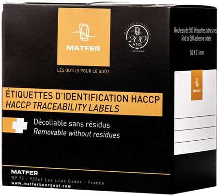 ETIQUETTES NEUTRES 50X71MM X500
