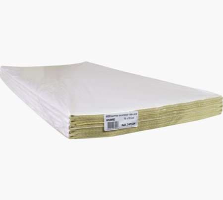 NAPPE TISS LACK PLUS 70X70 IVOIRE X400