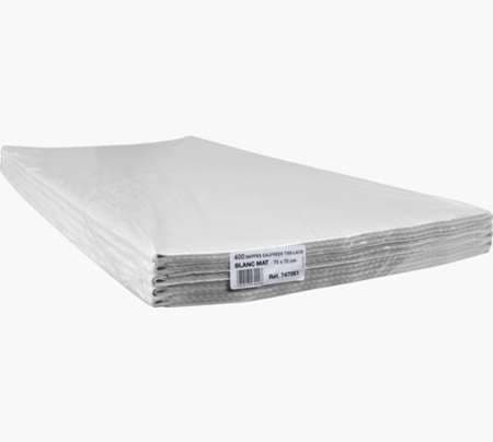 NAPPE TISS LACK PLUS 70X70 BLANC X400