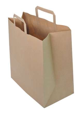 SAC CABAS KRAFT BRUN GM 32+21X26  X250
