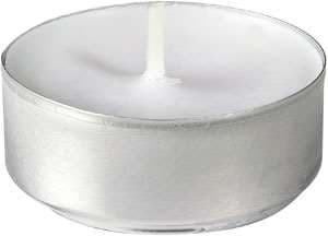 BOUGIE RECHAUD BLANC (4H)  X100
