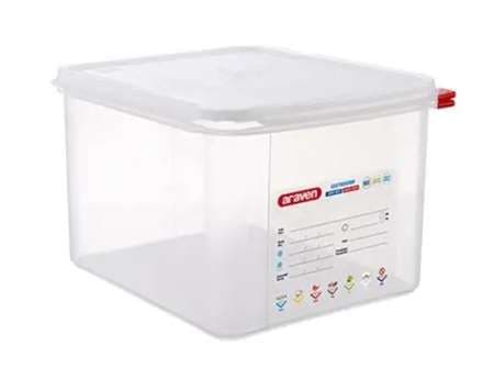 BOITE HERM PP GN1/2 200MM 12.5 L TRANSPARENT ARAVEN
