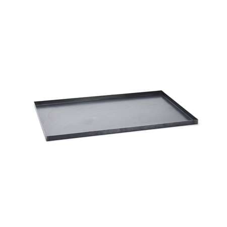 PLAQUE RECTANGULAIRE BORDS DROITS TOLE NOIRE 60X40CM DEBUYER