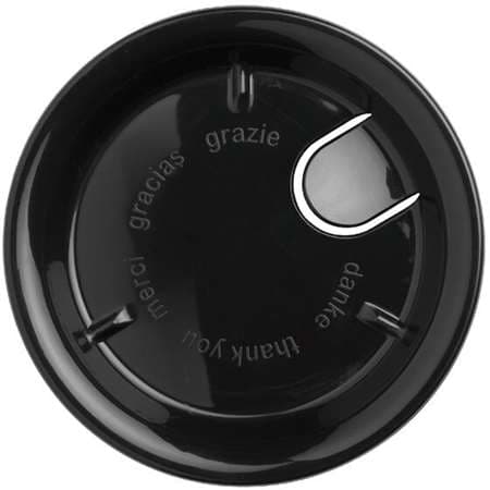 COUPELLE A MONNAIE NOIRE PLASTIQUE Ø 11,5 CM