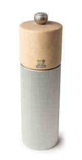 MOULIN A SEL ALUMINIUM NATUREL 18CM "LINE"