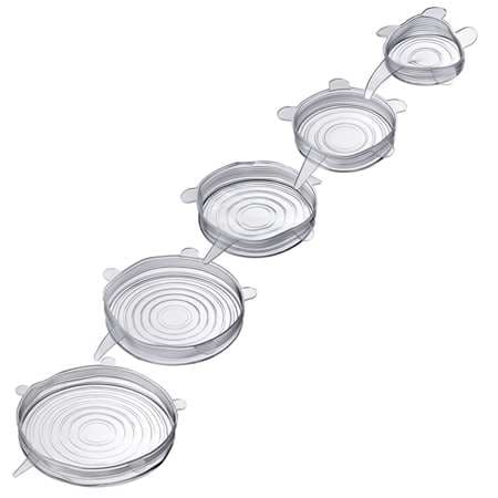 COUVERCLES DE CONSERVATION SILICONE 5 TAILLES