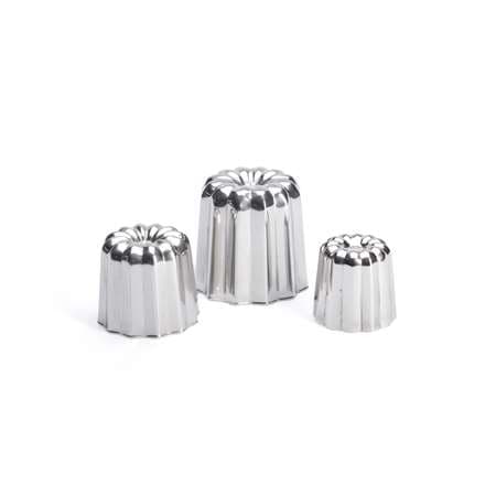 MINI CANNELE BORDELAIS INOX Ø5.5CM