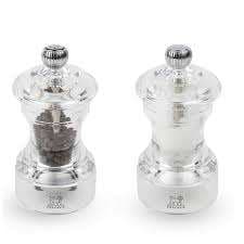 MOULIN DUO SEL + POIVRE ACRYLIQUE 10CM PEUGOT