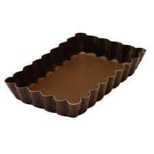 TARTELETTE RECTANGULAIRE CANNELEE 1210x75MM H20MM
