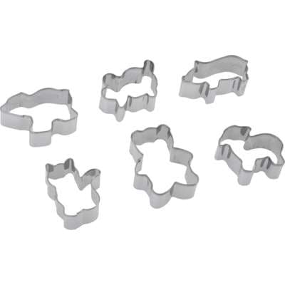 SET EMPORTE-PIECES "ANIMALS" 6PCS