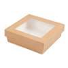 PETITES BOÎTES+COUVERCLES AVEC FÊNETRE 750ML 14X14X5CM X250