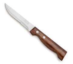 COUTEAU A STEAK MANCHE BOIS VERNIS ARCOS