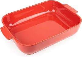 PLAT FOUR RECTANGULAIRE 40CM ROUGE APPOLIA