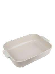 PLAT FOUR RECTANGULAIRE 40CM ECRU APPOLIA