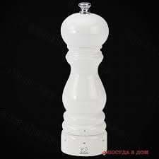 MOULIN A SEL LAQUE BLANC 18CM "PARIS"