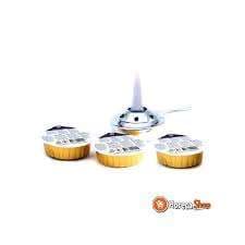 PATE COMBUSTIBLE STERNO DANS BOITE JETABLE X3