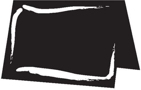 CHEVALET DE TABLE À LA CRAIE NEUTRE 7 X 5 CM