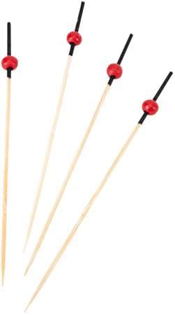PIQUES BAMBOU BOULE ROUGE 120MM X200