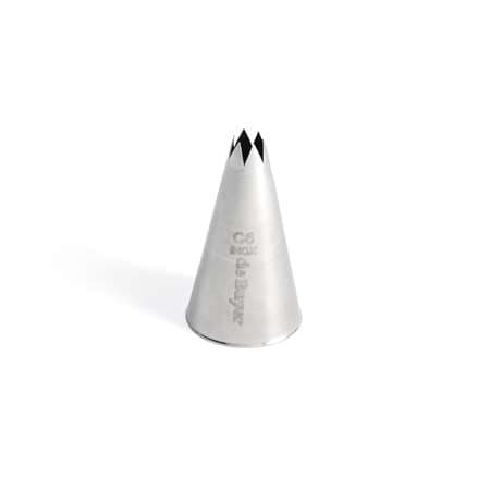 DOUILLE INOX CANNELEE C6 - 6 DENTS