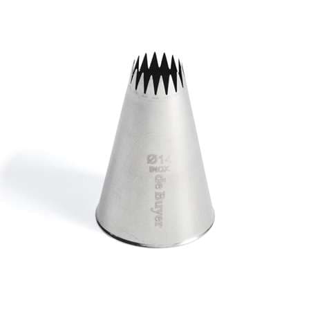 DOUILLE A PETIT FOURS INOX Ø14 16 DENTS