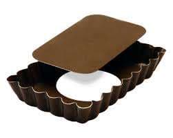TARTELETTE RECTANGULAIRE CANNELEE D120MM