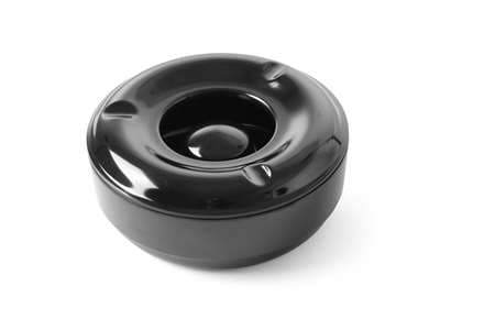 CENDRIER NOIR MELAMINE 146X60MM