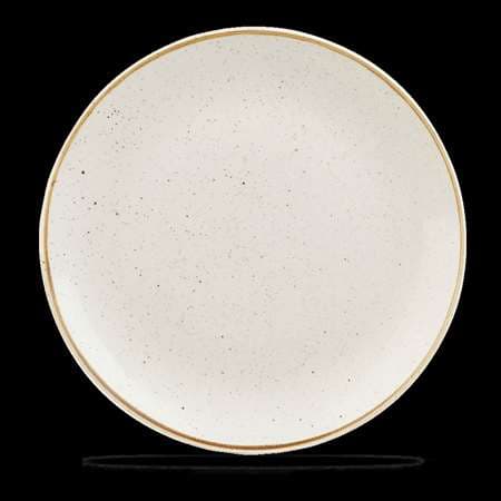 ASSIETTE COUPE PLATE PEARL GREY CHURCHILL KINTSUGI 28.8CM