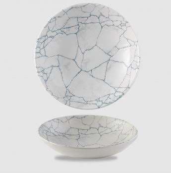 ASSIETTE BOWL CREUSE PEARL GREY CHURCHILL KINTSUGI 18.2CM