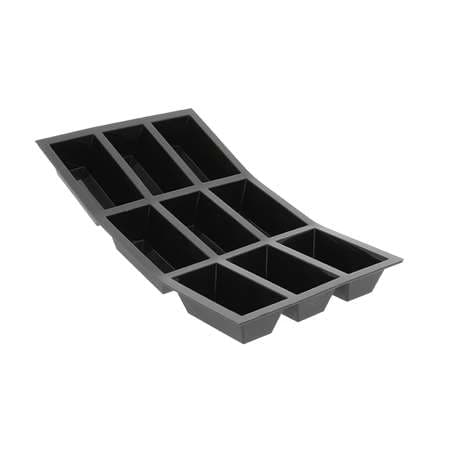 MOULFLEX NOIR -PLAQUE 9 PORTIONS CAKE