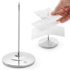 PIQUE FICHES/BONS TOUT INOX HENDI