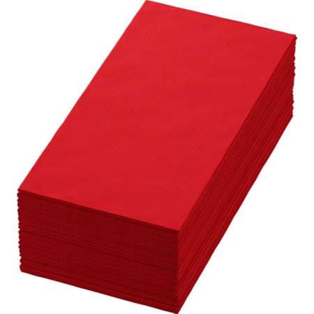 SERVIETTE BIO-DUNISOFT 40X40CM ROUGE 1/8 X360